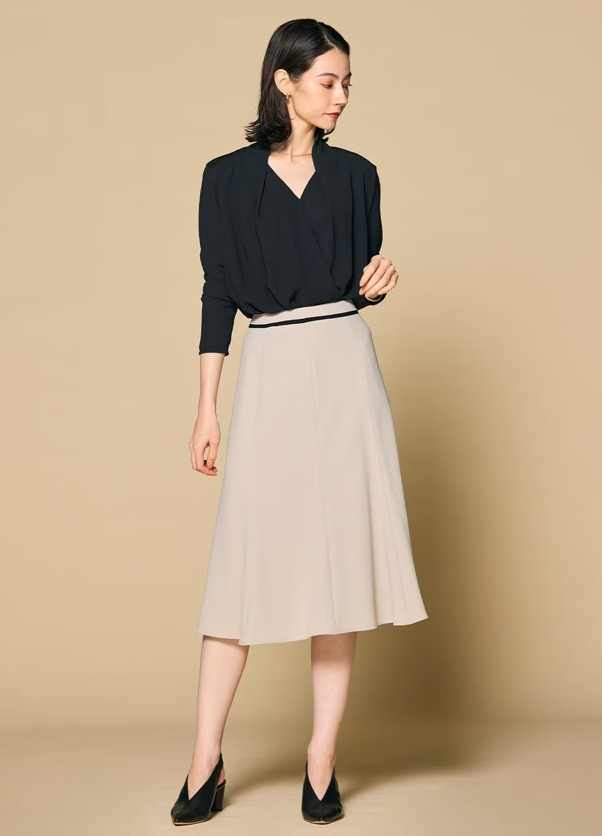 垂綴設計長袖襯衫